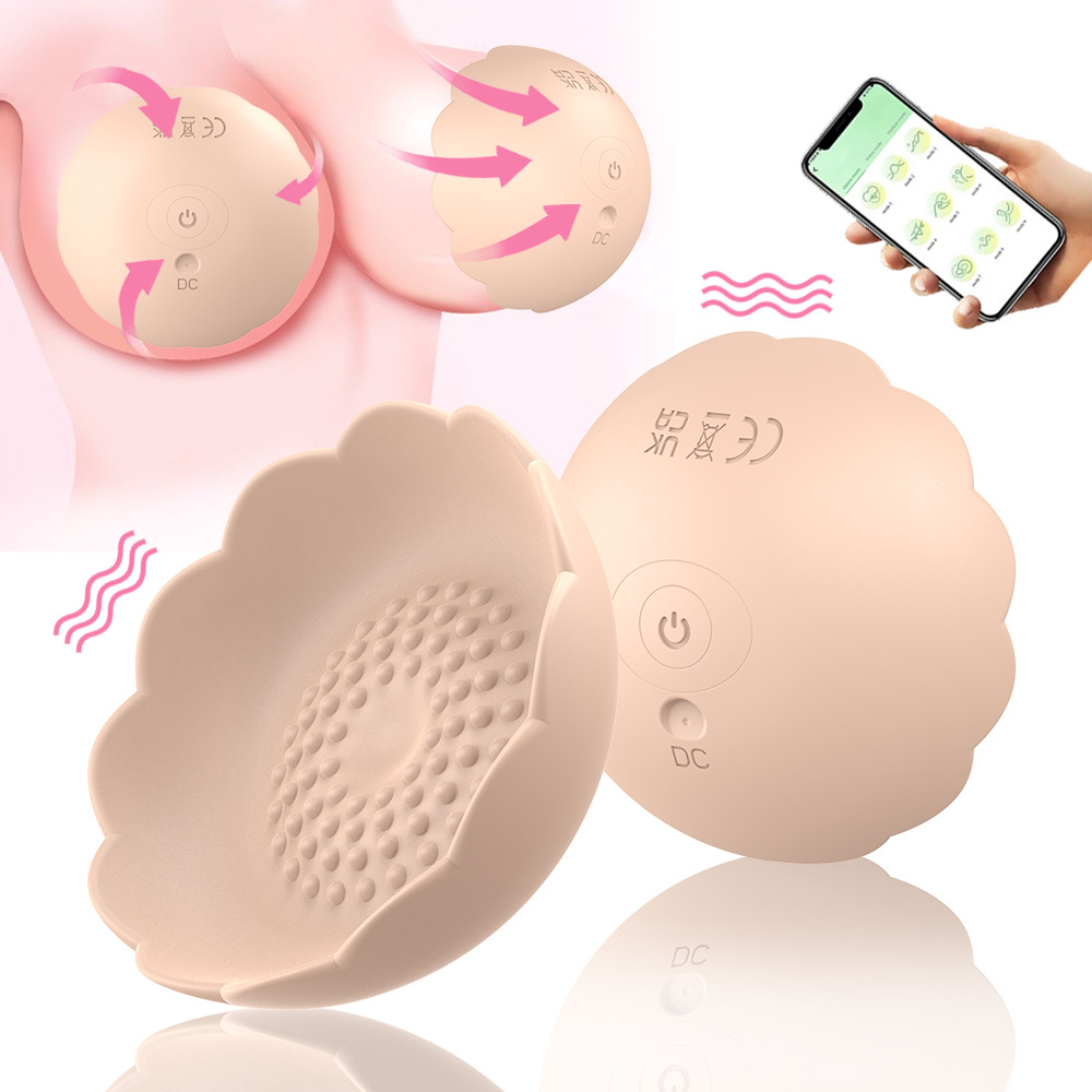 Breast stimulation massager, wireless remote control, female vibrating nipple patch(pic2)